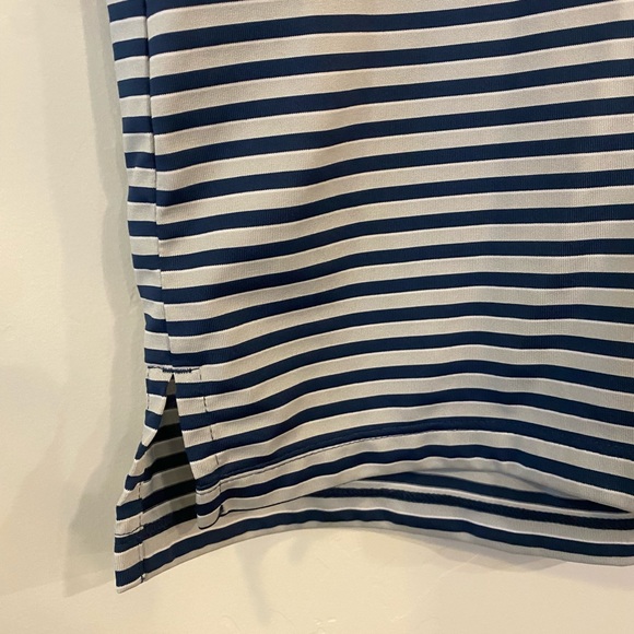 Adidas athletic striped short sleeve polo golf shirt - Picture 5 of 5